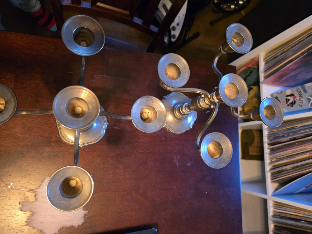 2 - Godinger Silver Art Co 5 Candle Holder