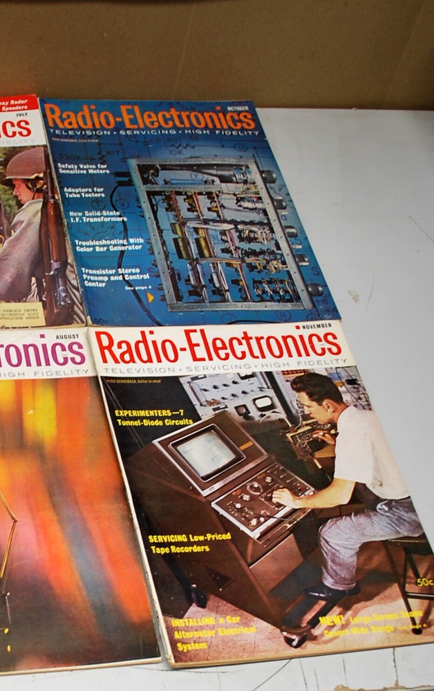 Rare Radio Electronics Magazine 10 Issues 1962 Ships Worldwide