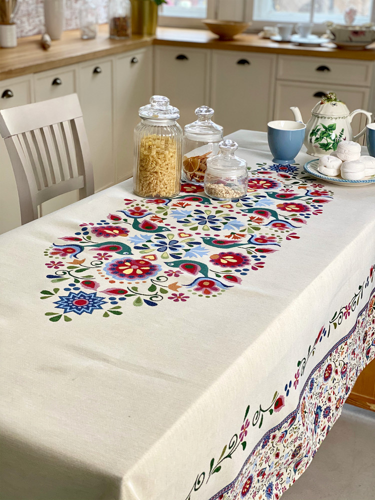 Tablecloth Rectangular Fabric Table covers Tapestry Fabric Multicolor Cloth