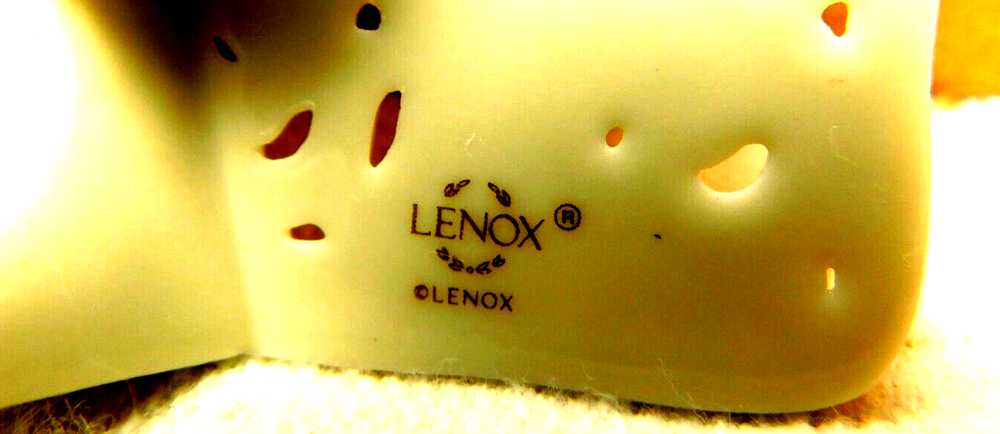 Lenox~Mini Porcelain Square Clock 3 1/4" x 3 1/4"