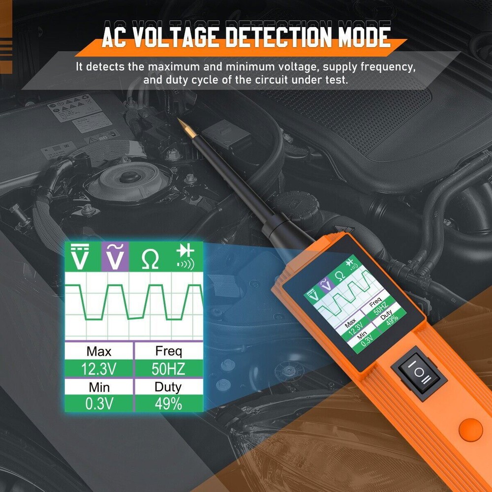 Automotive Circuit Tester Car Electrical System Diagnostic Tool with 20Ft Cable