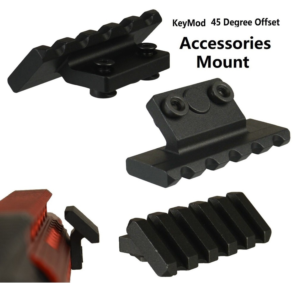 5 Slots KeyMod 45 Degree Offset Accessories Mount
