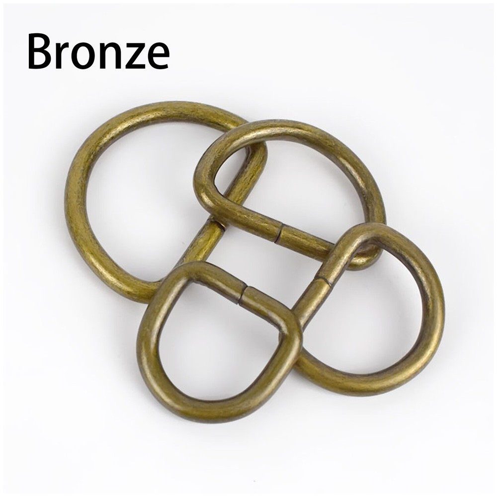 5pcs Metal D Ring for Leather Hand Bag Backpack Purse Strap Belt Collar Chain