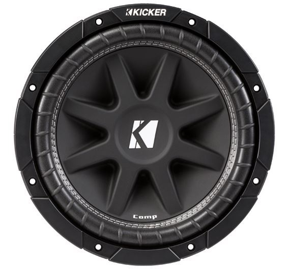 Universal Regular Cab Truck Kicker Comp C10 Dual 10" Black Sub Box - Final 2 Ohm