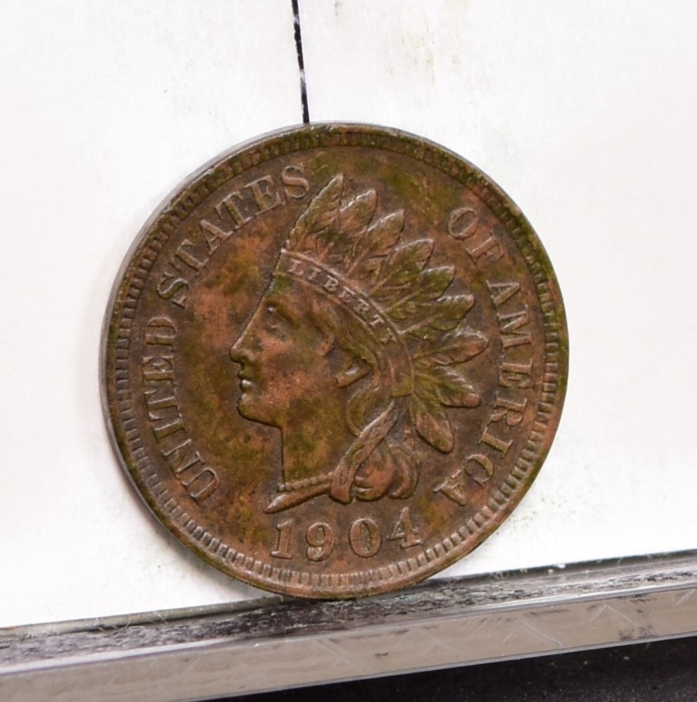 1904 Indian Cent - AU (#57465-L)