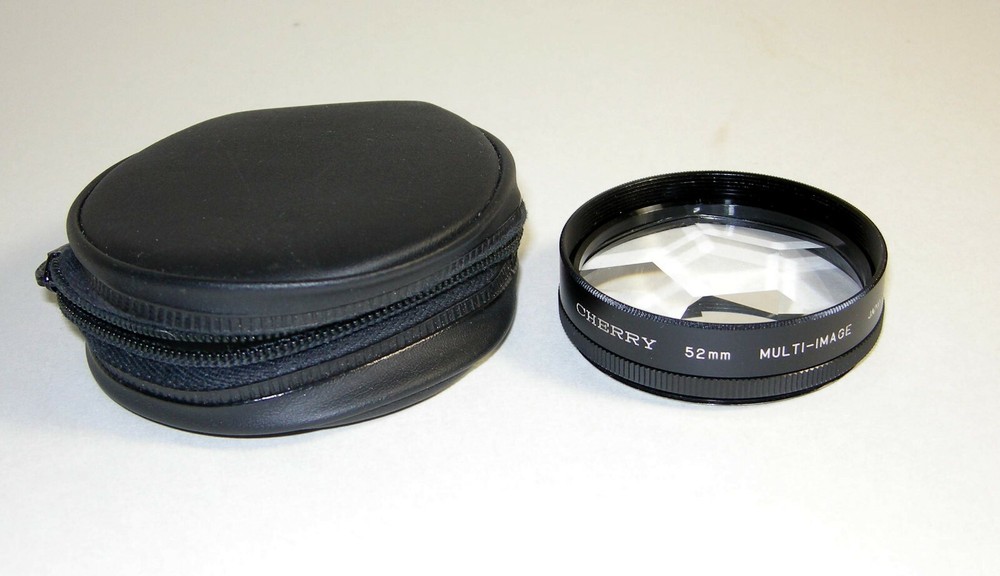 CHERRY 52mm Multi Image Filter in zippered case. Made in Japan CREATIVE PHOTOS!