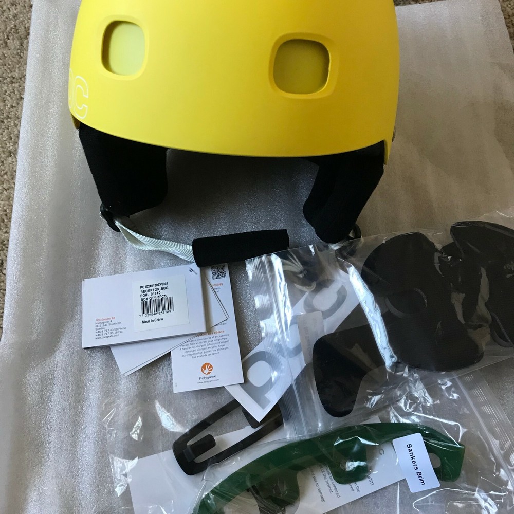 POC Receptor BUG Helmet (Yellow, X-Small/51-52) NWT.