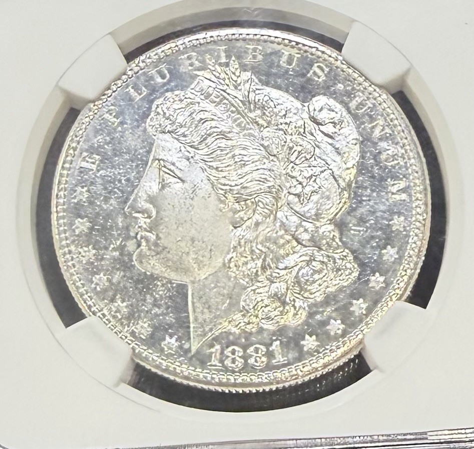 1881 S Morgan Silver Dollar NGC MS66 * STAR