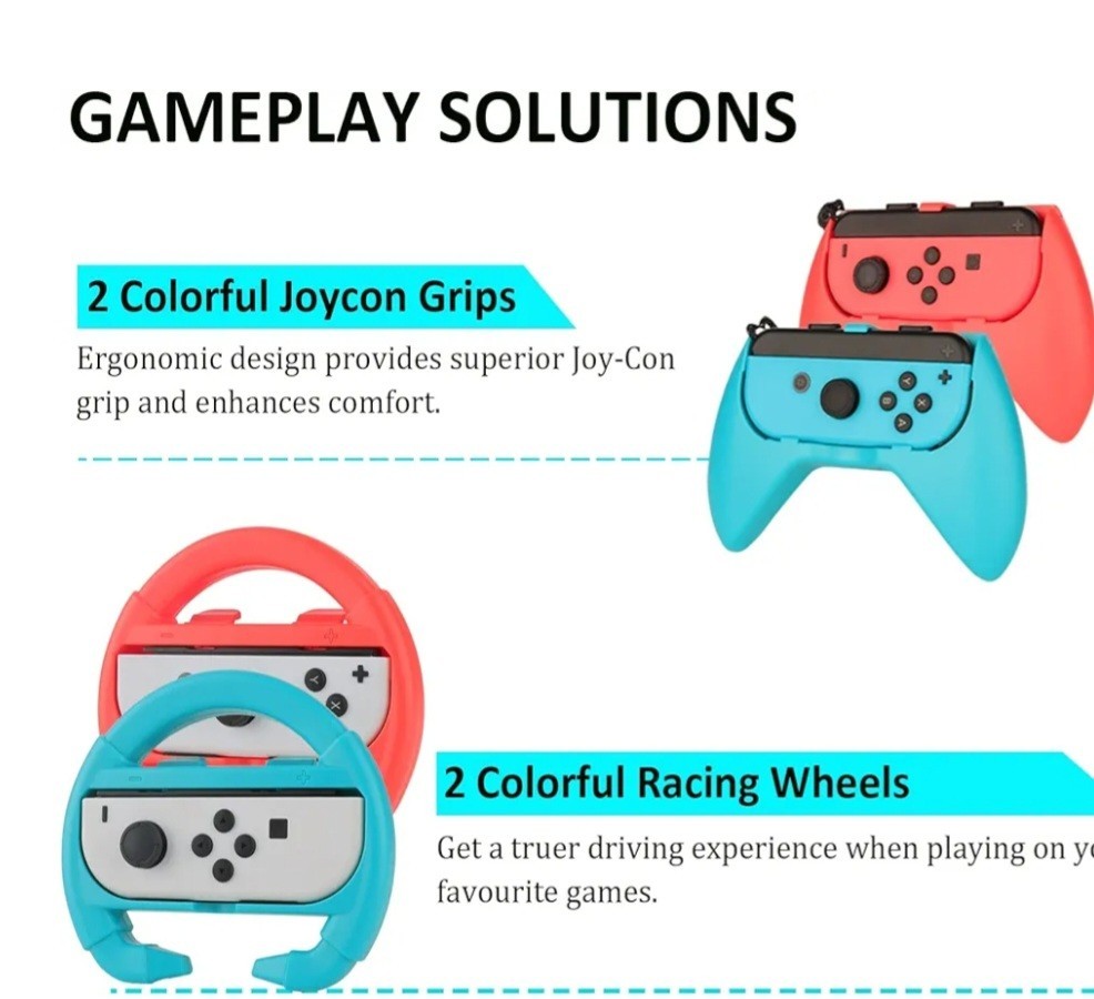 Accessories Bundle for Nintendo Switch OLED Model: Super Kit with Carrying Case,