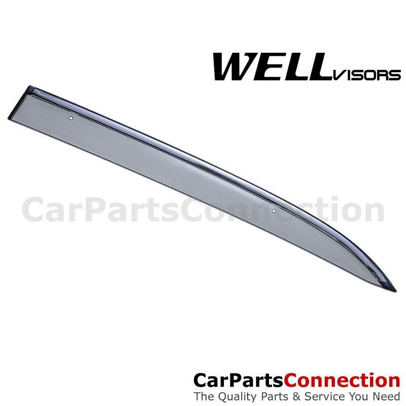 WellVisors Window Visors 95-00 For Lexus LS400 Side Deflectors Chrome