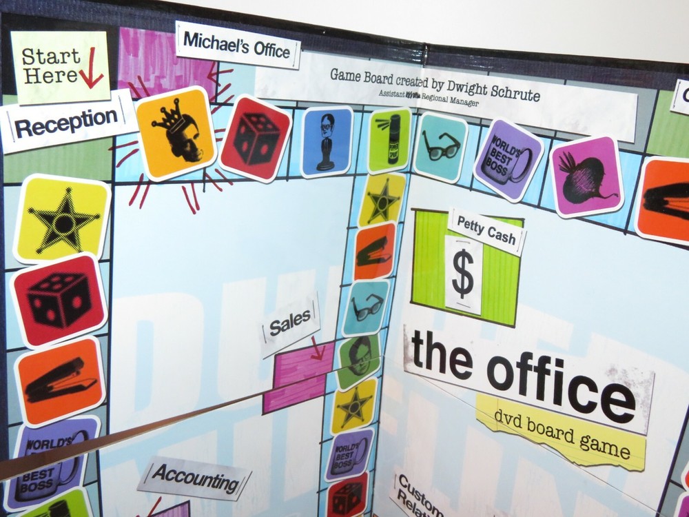 2008 The Office DVD Board Game Replacement Board Part Only