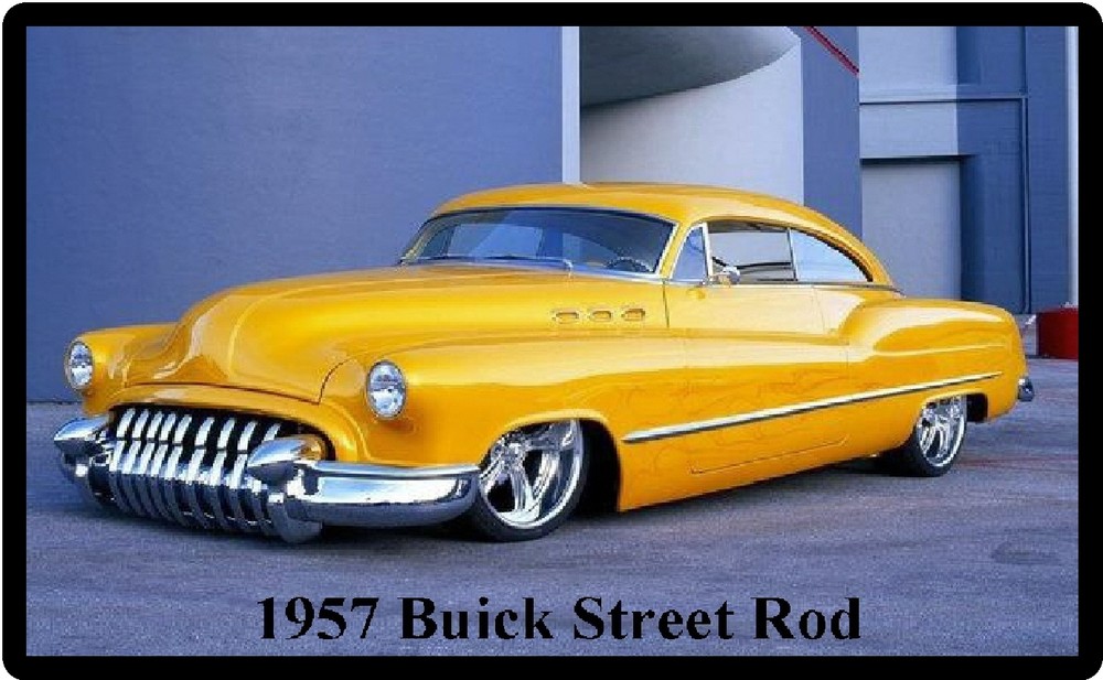 1957 Buick Street Rod Refrigerator Magnet