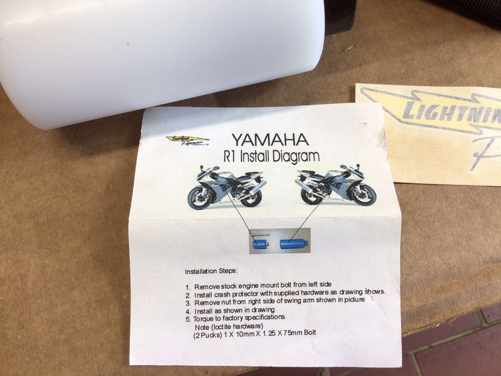 Yamaha R1 Crash Protector, 614152, Lightning Products