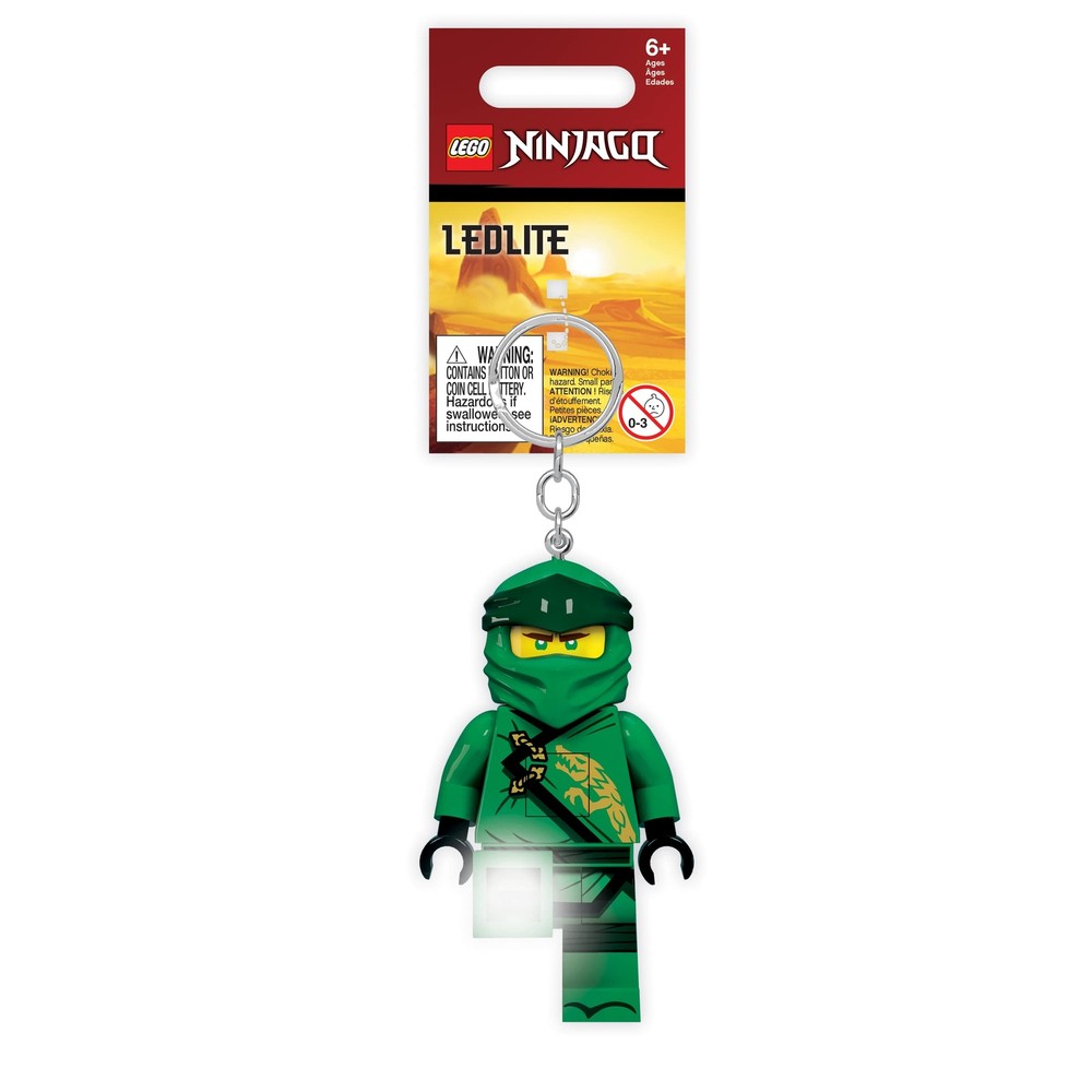 LEGO Ninjago Lloyd Keychain Light Posable Mini Figure with LED Lights