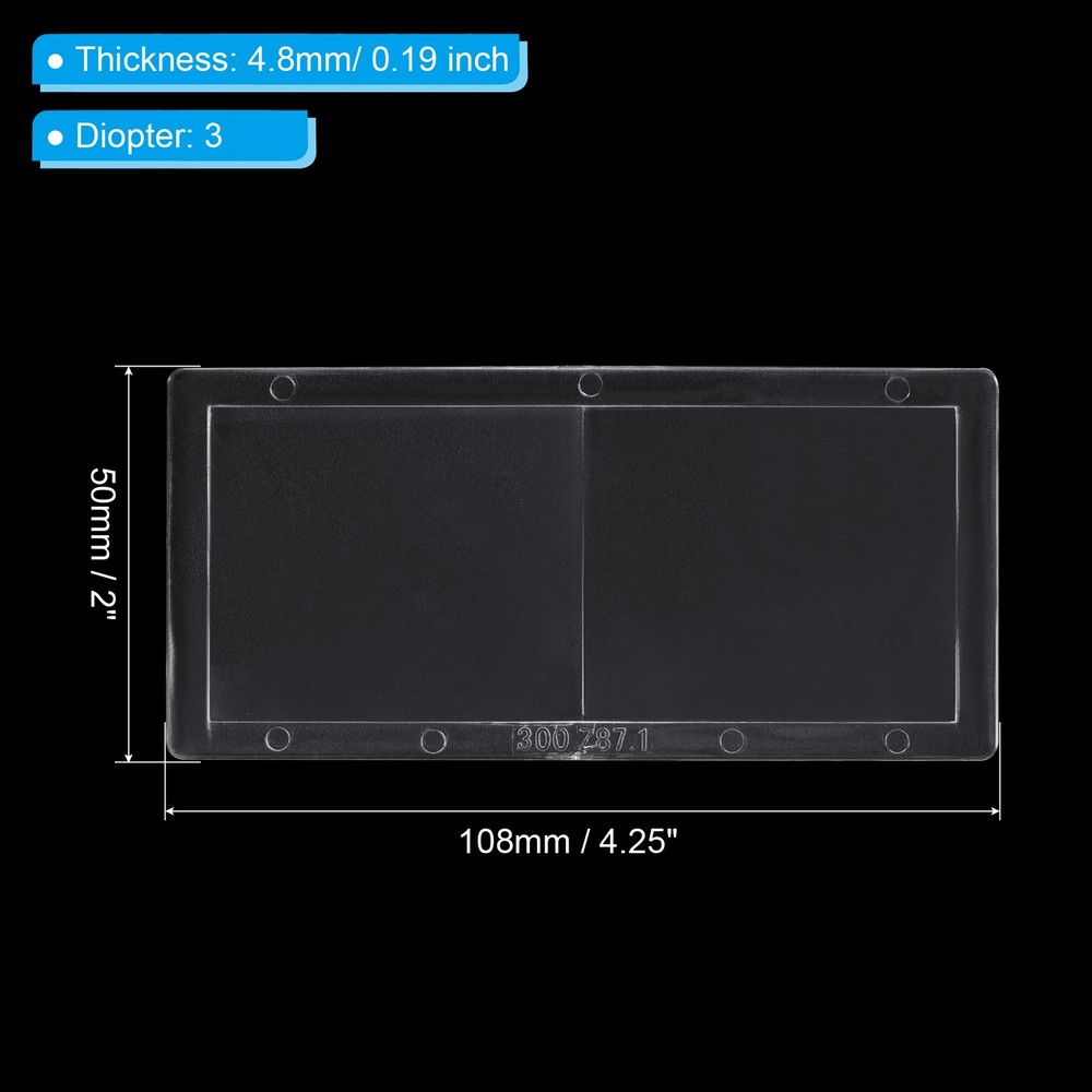 Magnification welding lens, PC 3 diopters magnification lens