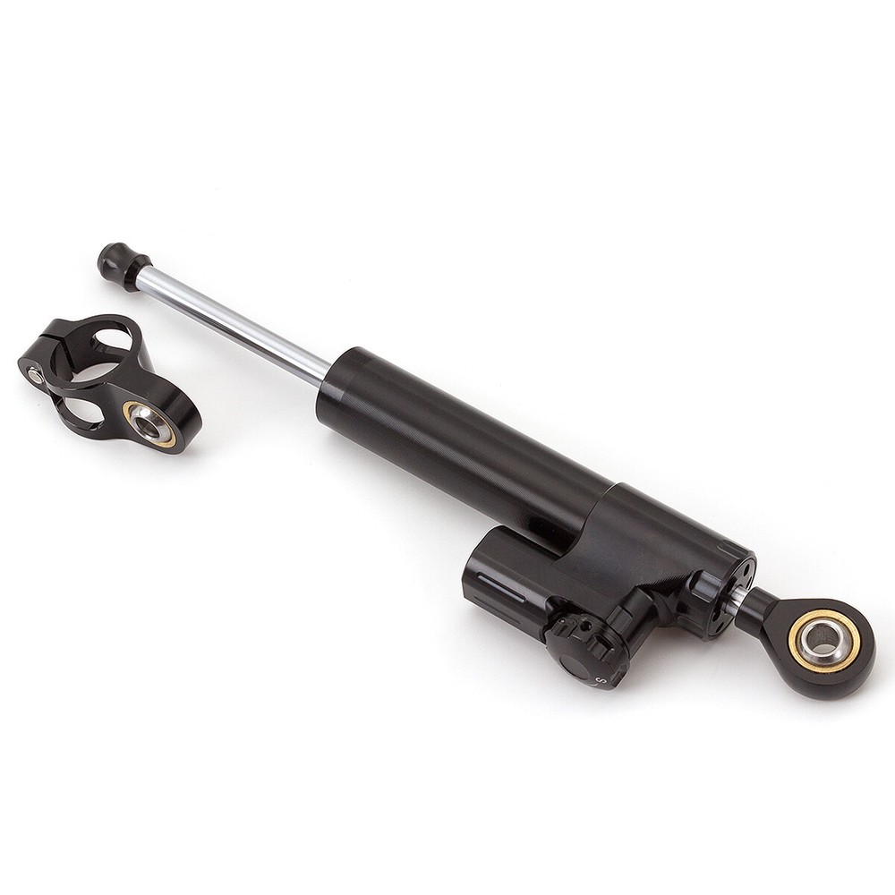 Aluminum Motorcycle Steering Damper Stabilizer Linear Reversed Control Black