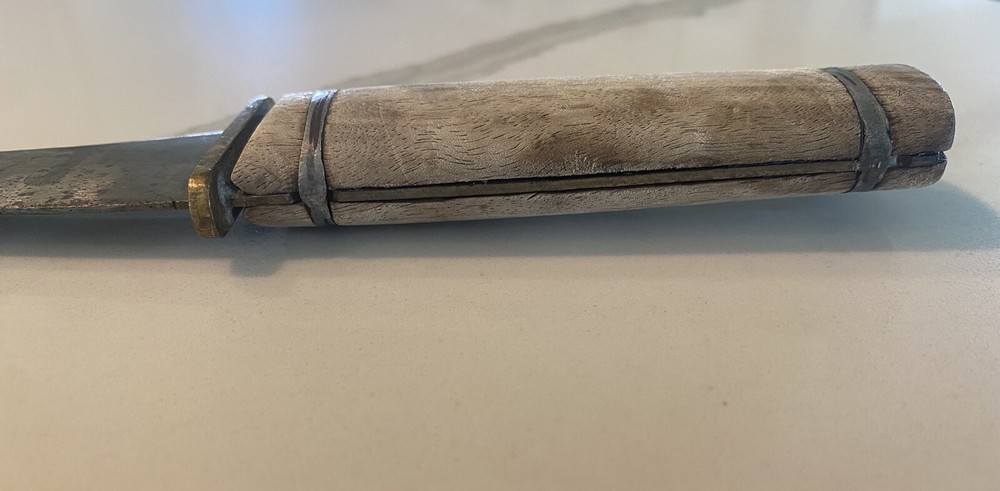 Vintage ￼Handmade Wood Handle Knife 12”