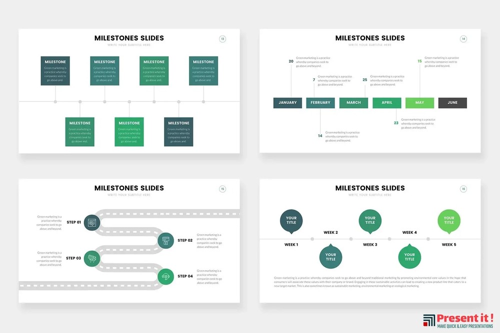 Milestones Infographics
