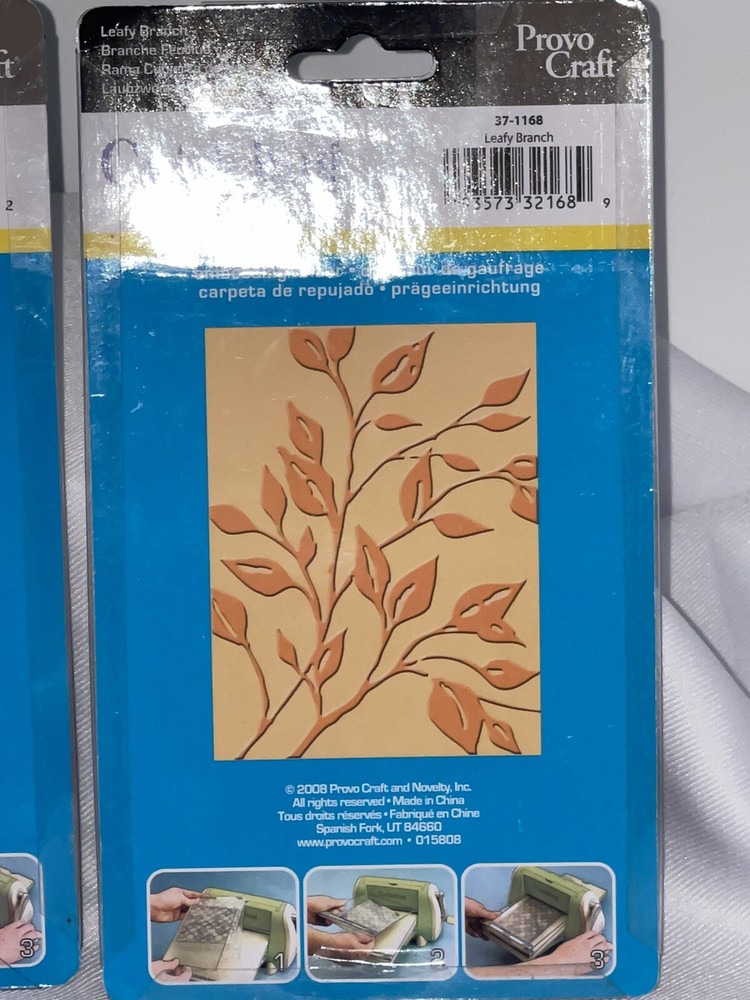 Cuttlebug Provo Craft 5 Embossing Folders 1 Die