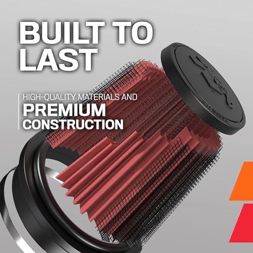 High-Flow Original Lifetime Universal Clamp-On Air Filter: High Performance,