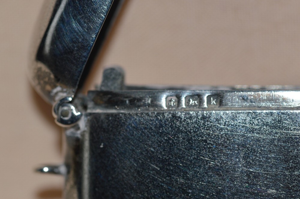 1909 Edwardian Birmingham Silver Vesta Case