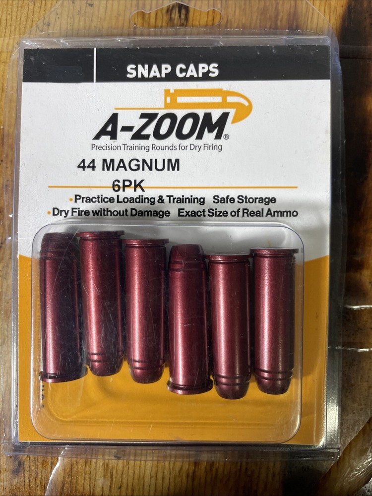 A-Zoom Snap Caps, 44 Magnum, 6 Pack