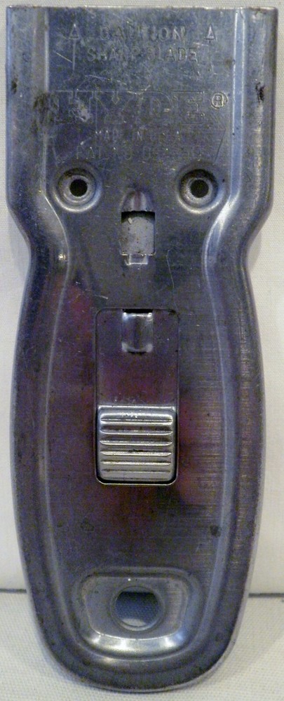 Vintage Hyde Retractable Razor Glass Scraper 346319