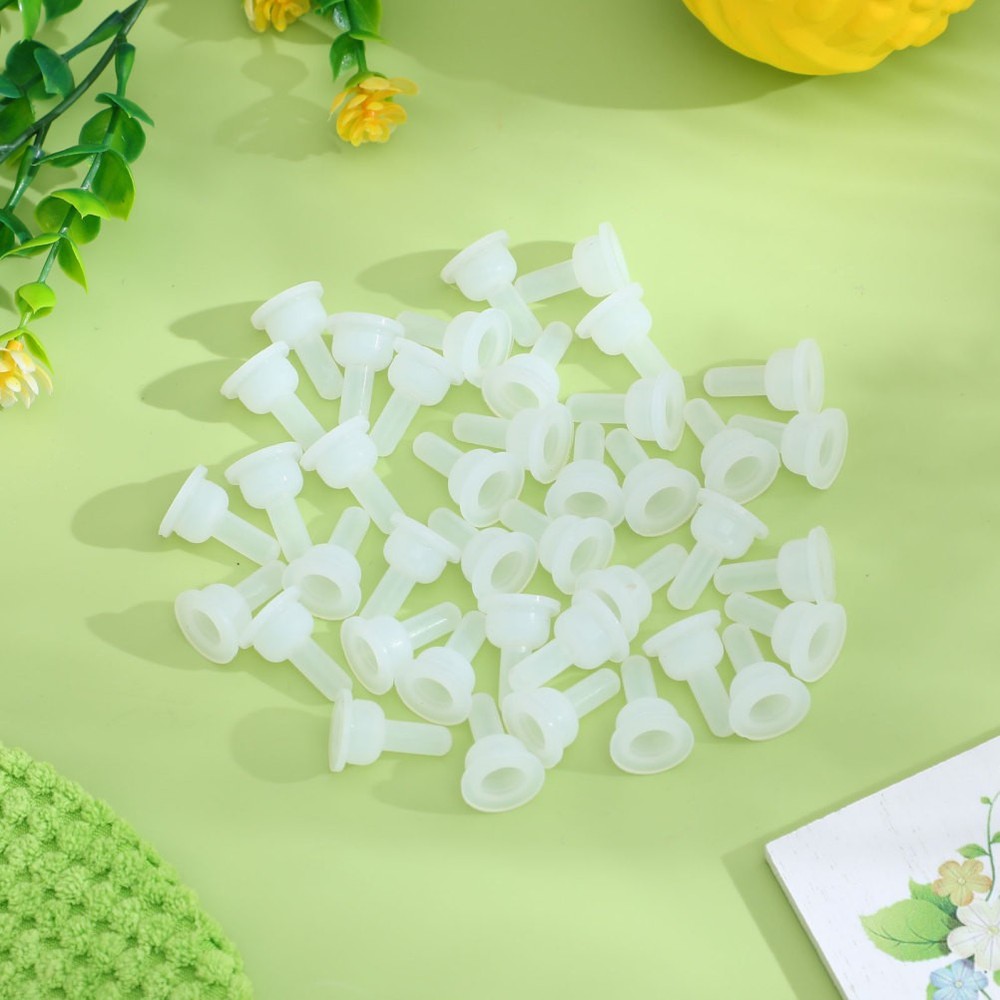 40 Pcs Pet Nurser Silicone Nipples Replacement Pacifiers for Feeding Bottles