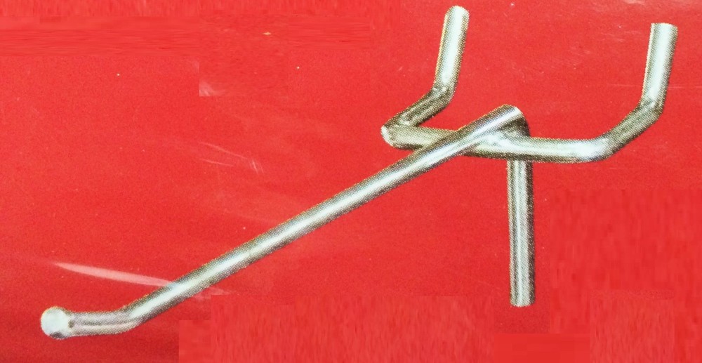 50-Pack 4-Inch Pegboard Hooks with Red Safety Tips for Tool Storage