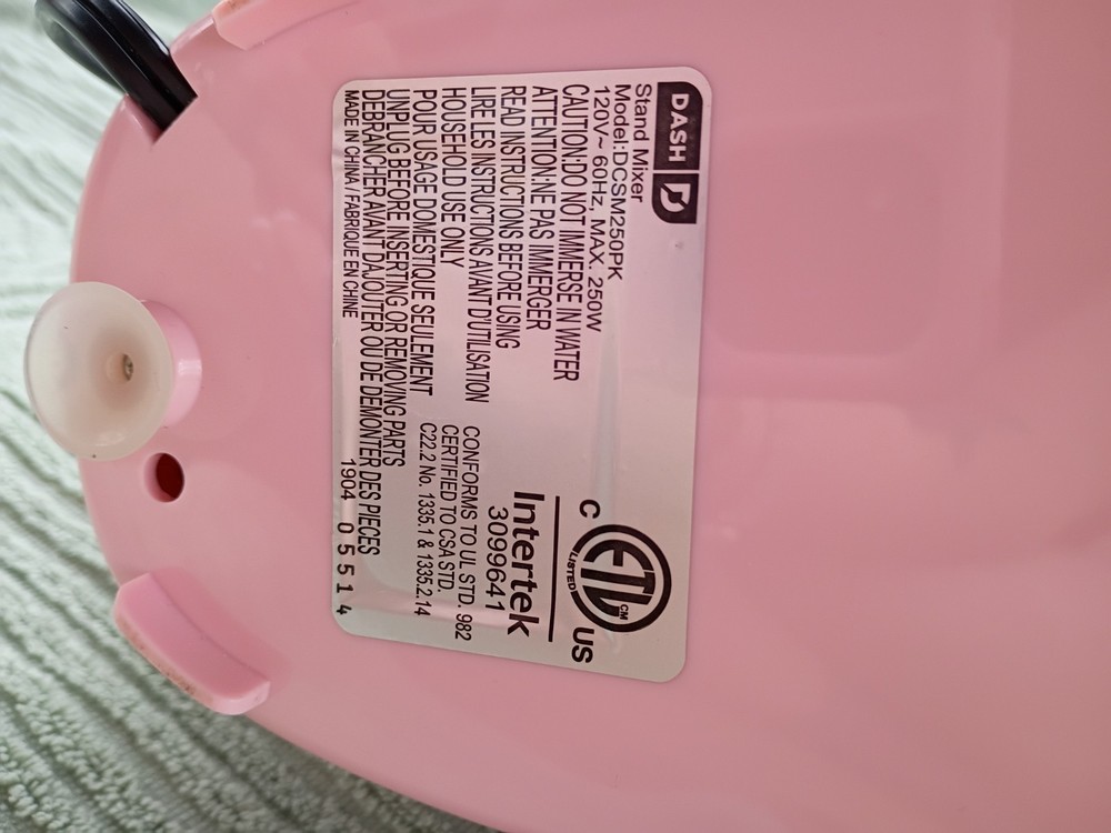 Pink Dash Standing Mixer