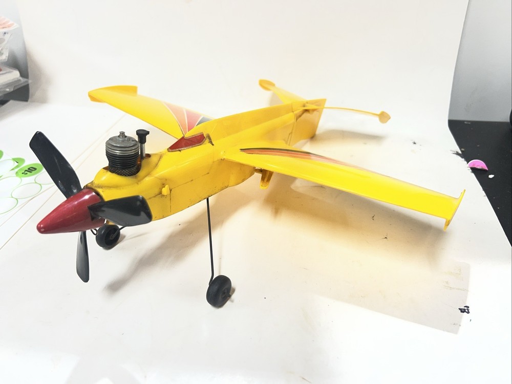 vintage cox gas powered tether airplane good condition