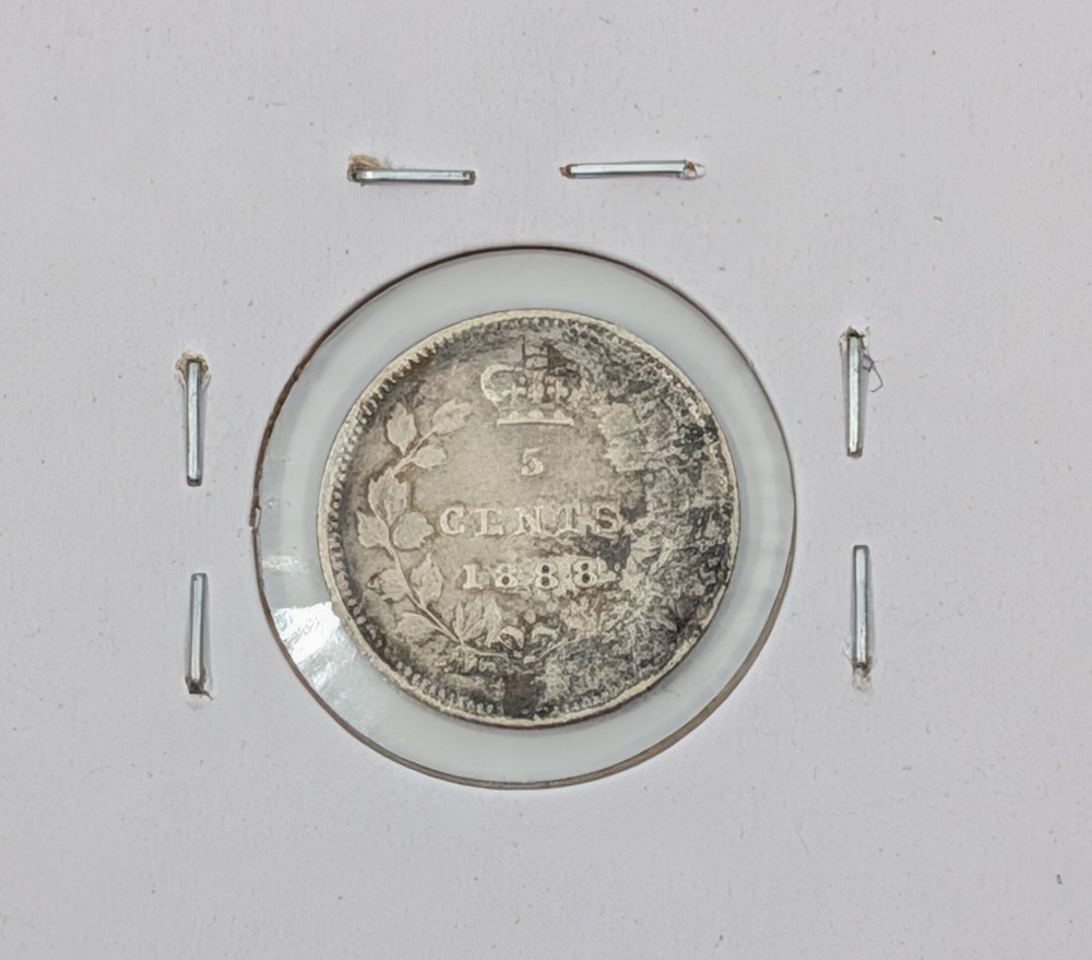 1888- Canada 5 Cents KM#2