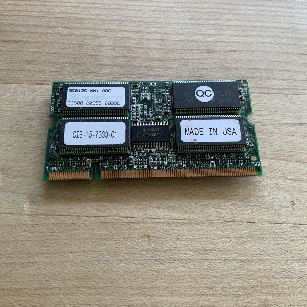 128MB Cisco SODIMM DDR PC-2100 ECC RAM Memory Module CIS-15-7331-01