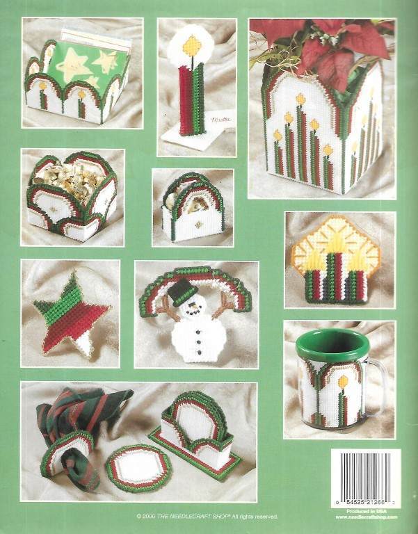 PLASTIC CANVAS CHRISTMAS RAINBOWS 12 FESTIVE DESIGNS