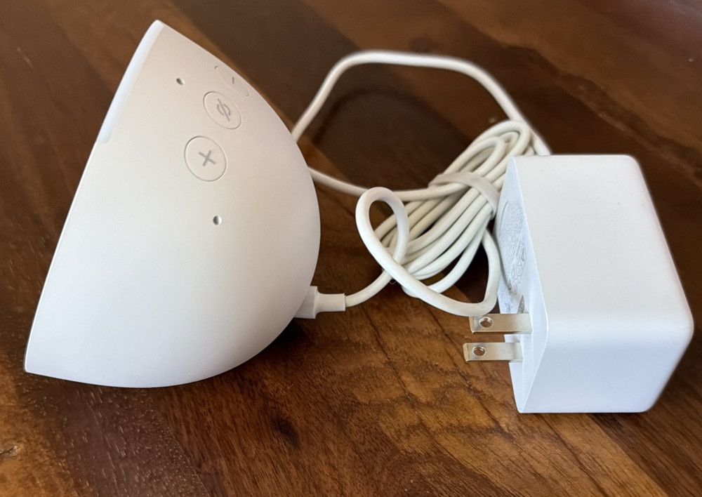 Amazon Echo Dot 5th Gen Smart Speaker with Alexa – White and Gray