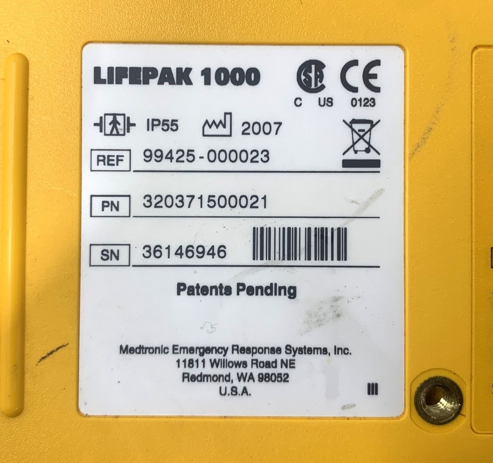 Meditronic LifePak 1000 AED With Battery Untested