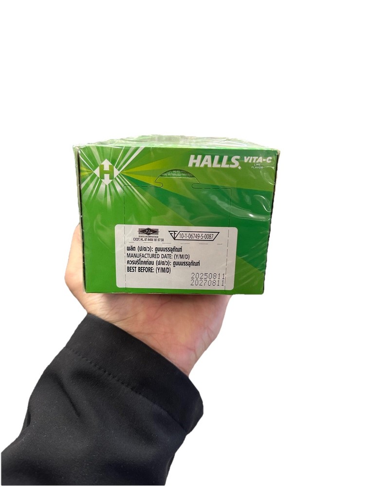 Halls Cough Drops – Lime Flavor (20ct)