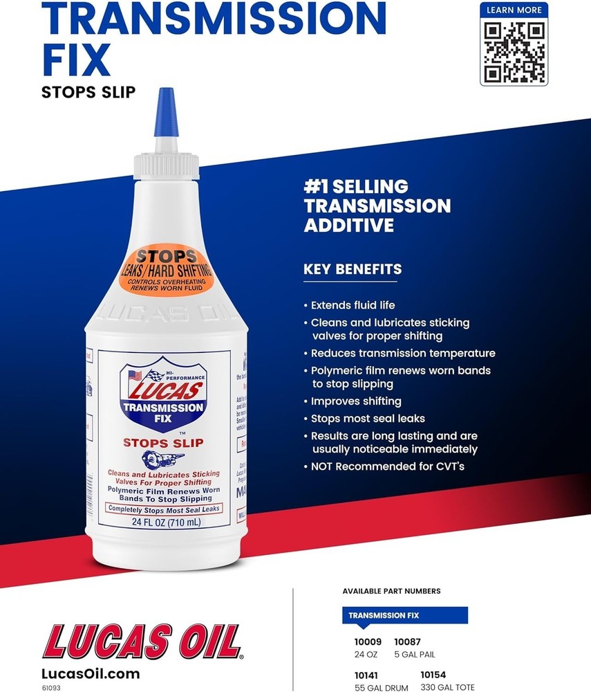 10009 Transmission Fix - 24 Ounce, White