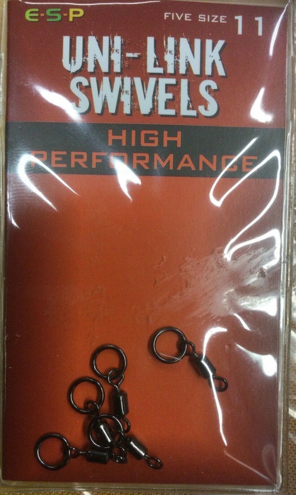 ESP CARP UNI LINK HIGH PERFORMANCE SWIVELS  - 5 PER PACK - IN SIZE 11