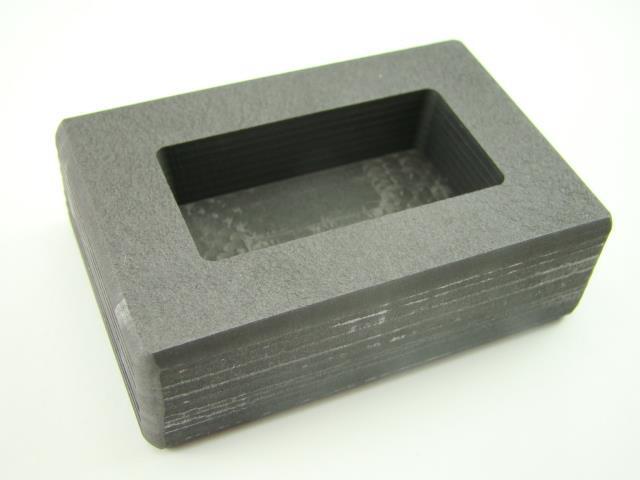 100 Gram Ag Silver Bar High Density Graphite Ingot Mold Loaf Rectangle