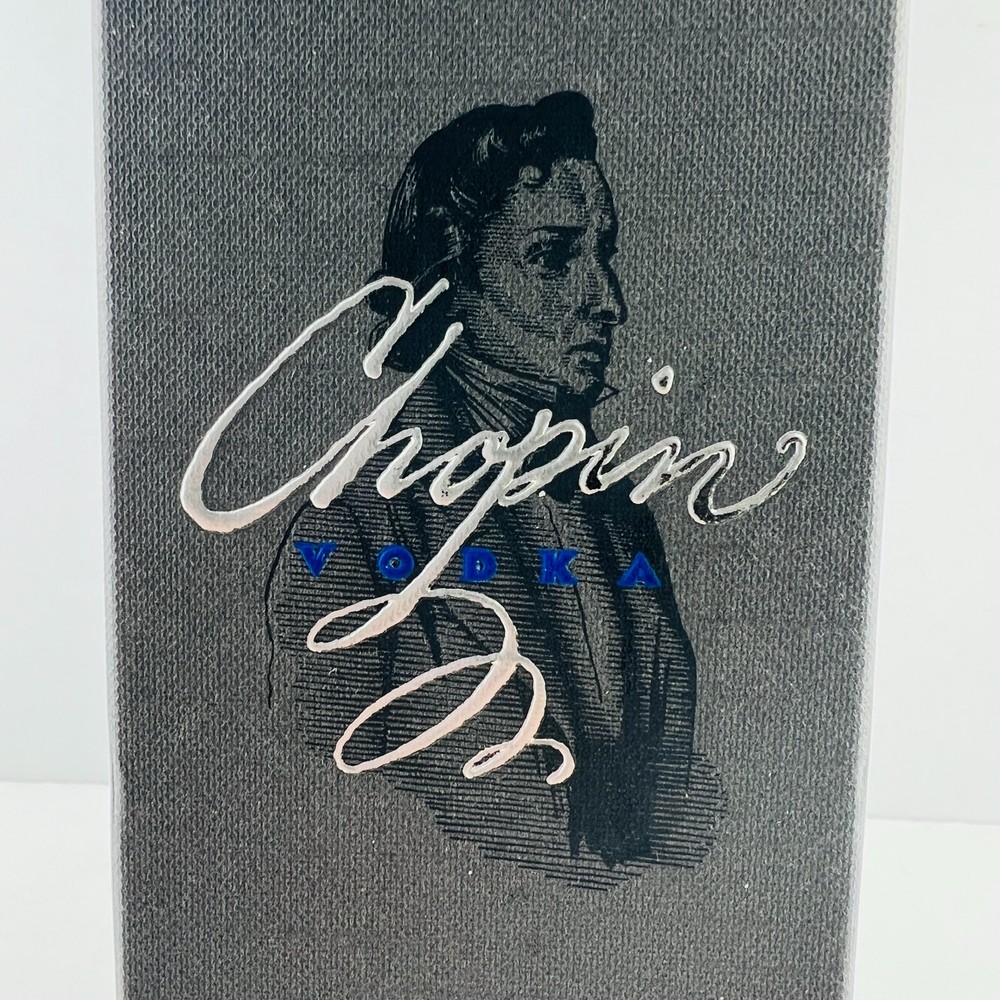 Chopin Vodka Empty Box Rectangular Barware Collectible Decor 750ml