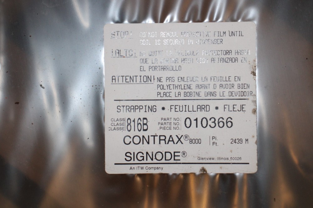 SIGNODE 010366 PACKING / MATERIAL CONTRAX STRAPPING