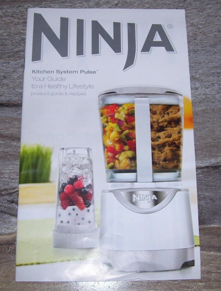Ninja Kitchen System Pulse BL205 Owners Manual and Cookbooks