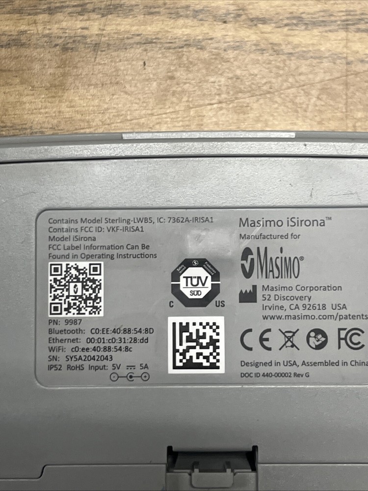 MASIMO ISIRONA Connectivity Hub 9987
