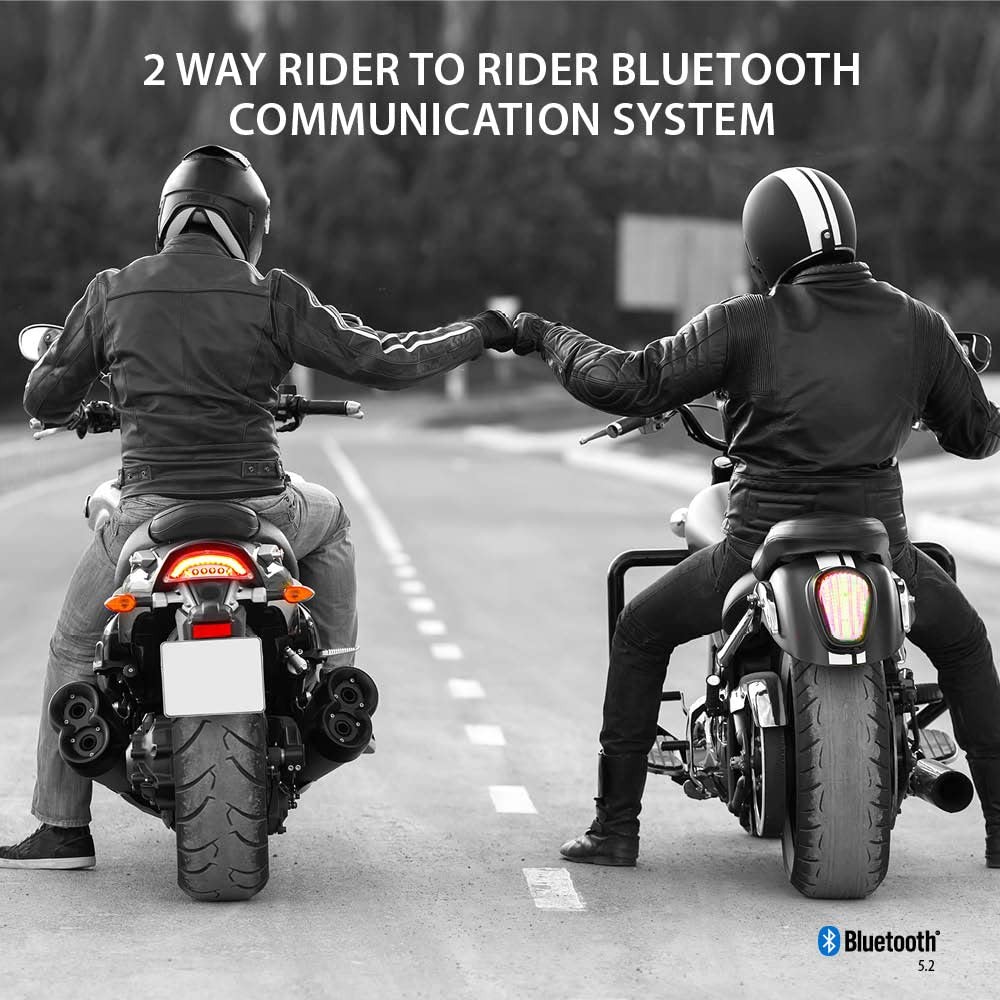 Cardo Systems FREECOM 2X Motorcycle 2-Way Helmet Bluetooth 1 Pack, Black