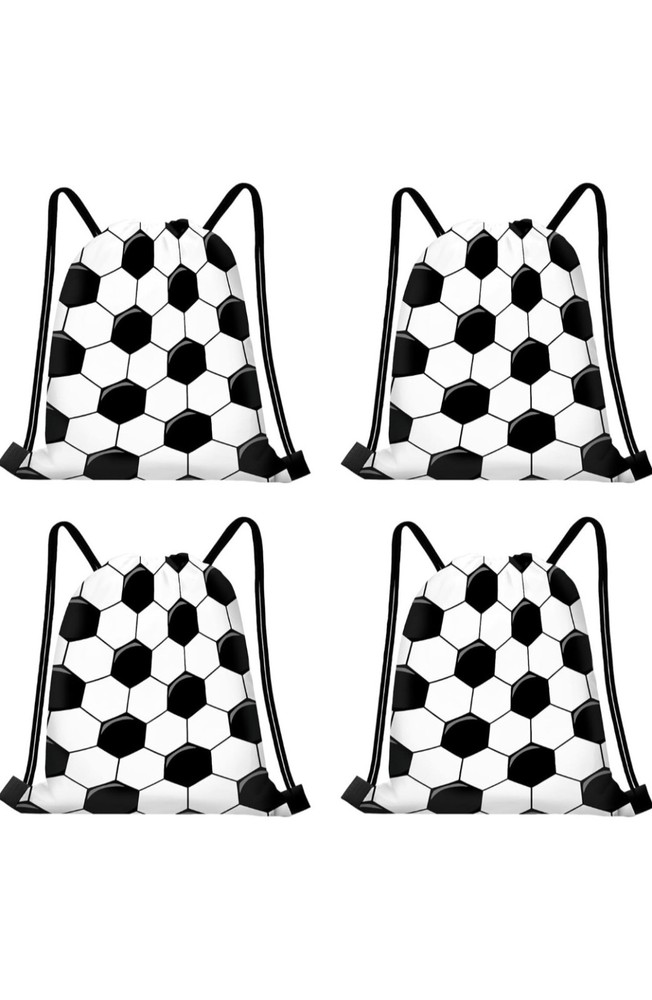 18 Pcs Soccer Gift Bags Soccer Drawstring String Bag