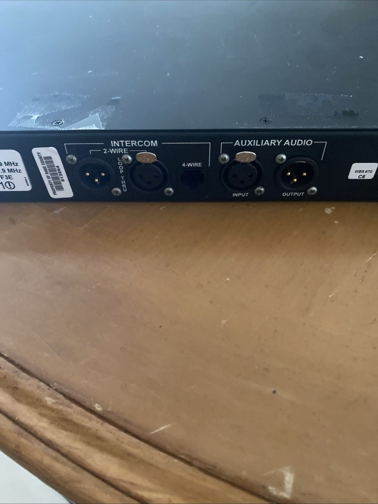 Clear-Com WBS-670 UHF Wireless Intercom System Base Station /C6 Band