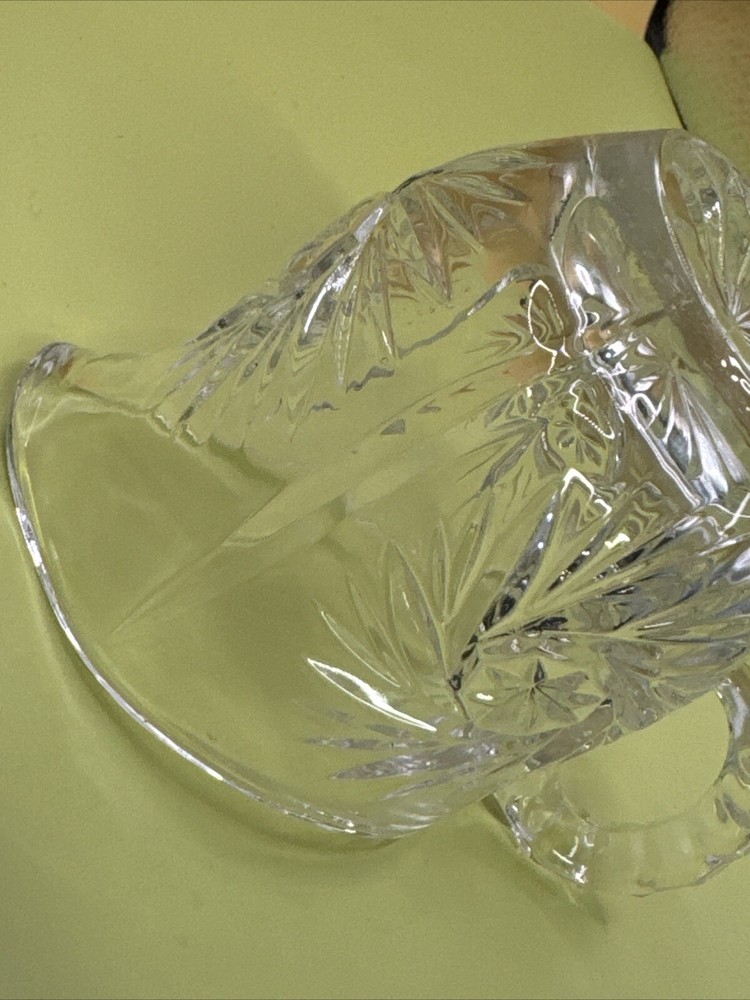 Crystal Creamer with pinwheel design