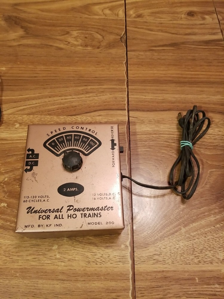 UNIVERSAL POWERMASTER by KF  FOR ALL HO TRAINS AC DC SPEED CONTROL MODEL 200