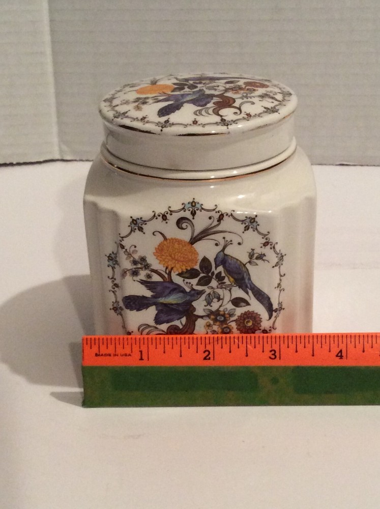 VINTAGE SADLER ENGLAND TEA CADDY